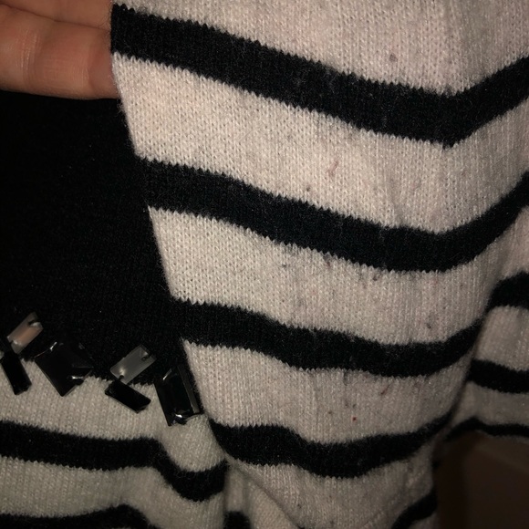 J. Crew Factory Striped Jewel Sweater - Picture 4 of 6